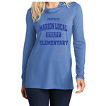 ML - ELEMENTARY -  Ladies Cow Neck Triblend Long Sleeve LST406
