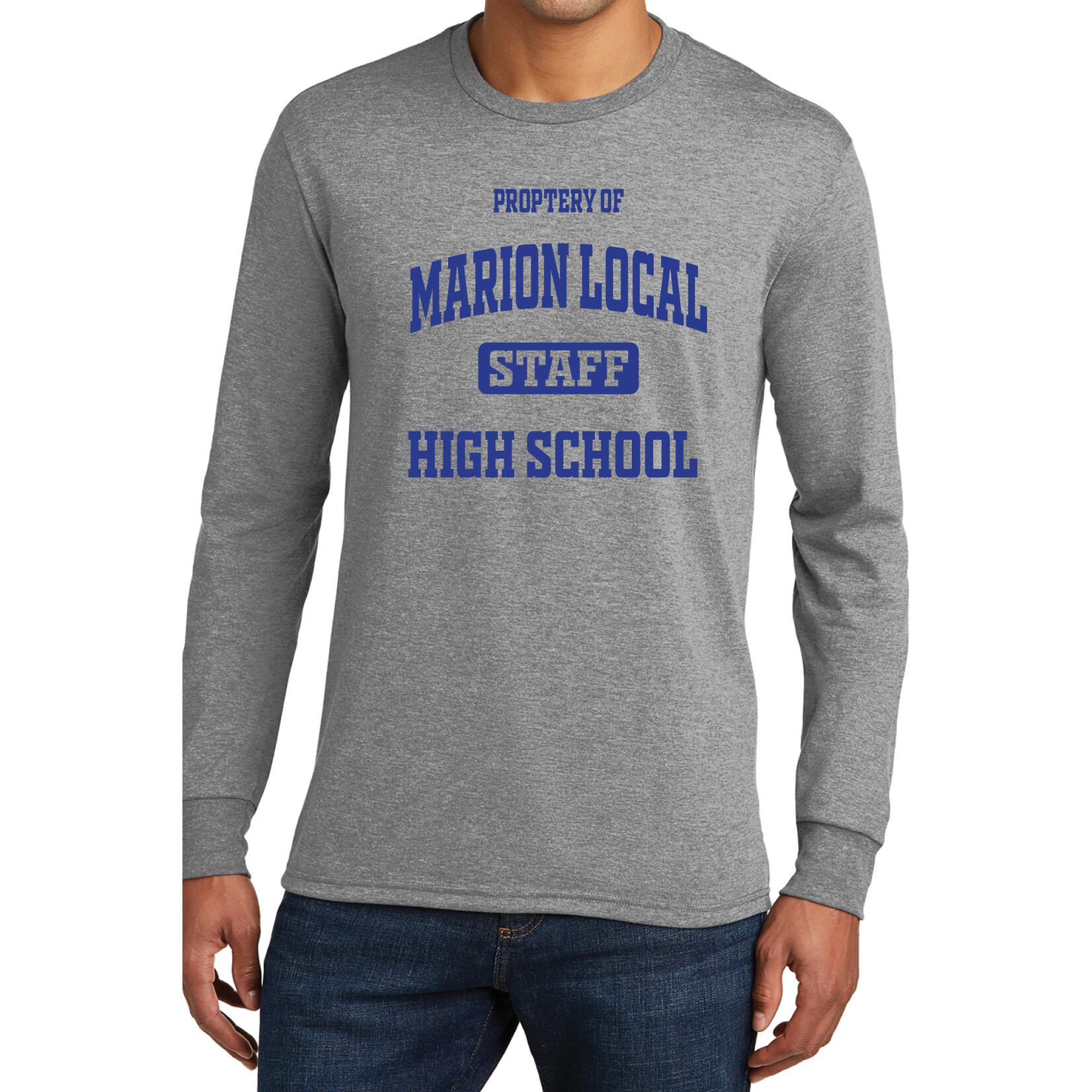 ML - HIGH SCHOOL -   Triblend Long Sleeve DM132_P