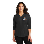 OB - Port Authority® Ladies Concept 3/4-Sleeve Soft Split Neck Top LK5433