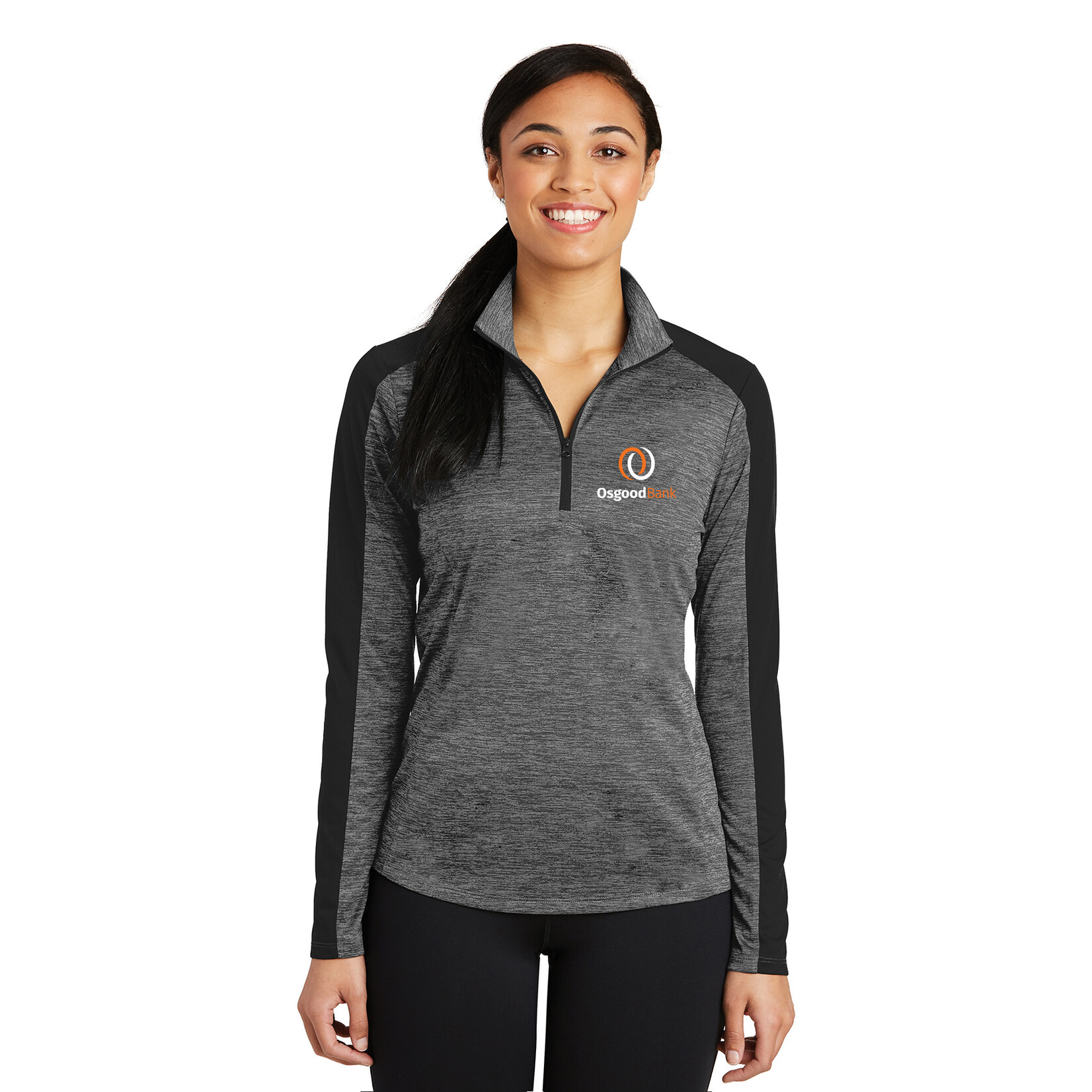 OB - Sport-Tek® Ladies PosiCharge® Electric Heather Colorblock 1/4-Zip Pullover LST397