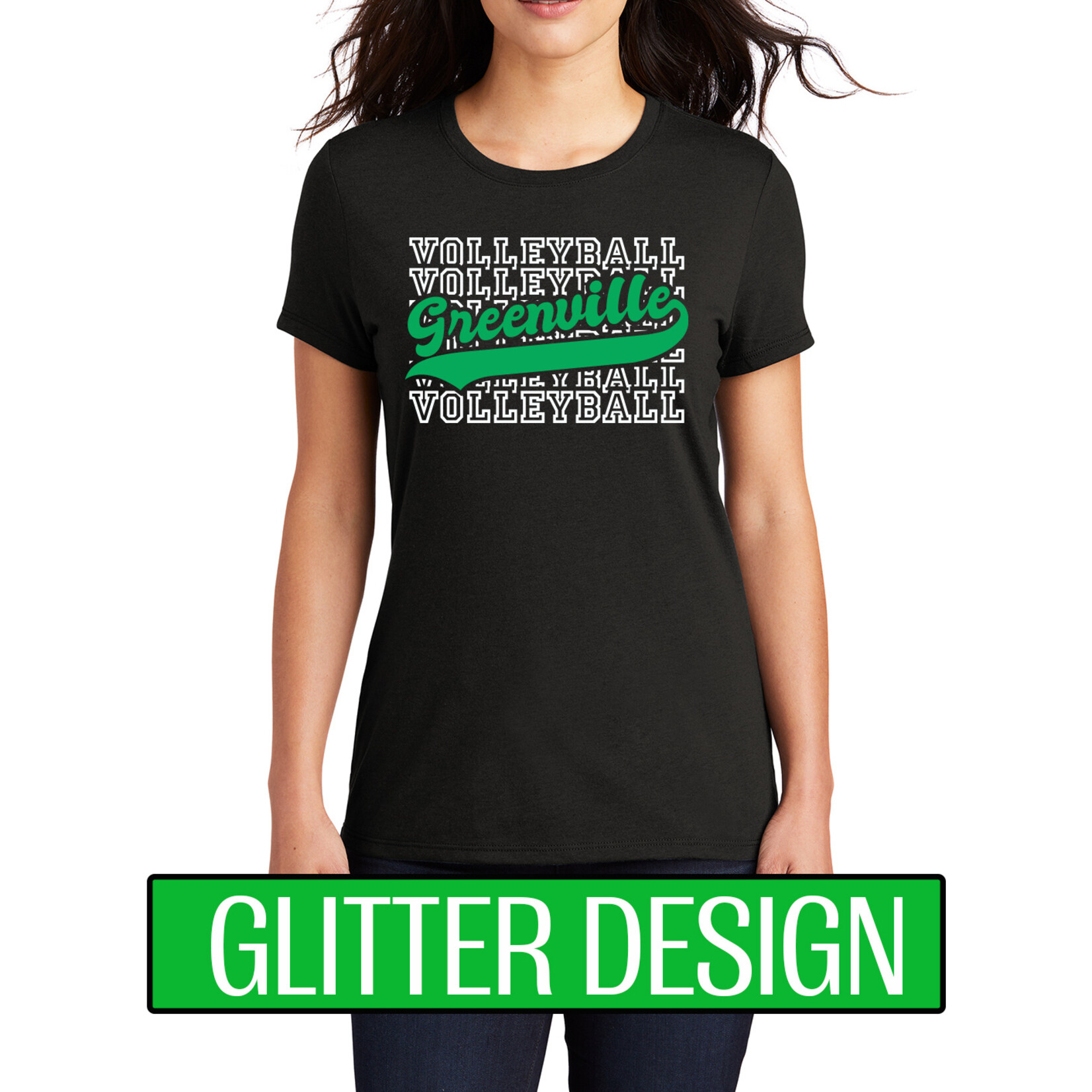 GREENVILLE VOLLEYBALL - LADIES Triblend Short Sleeve DM130L