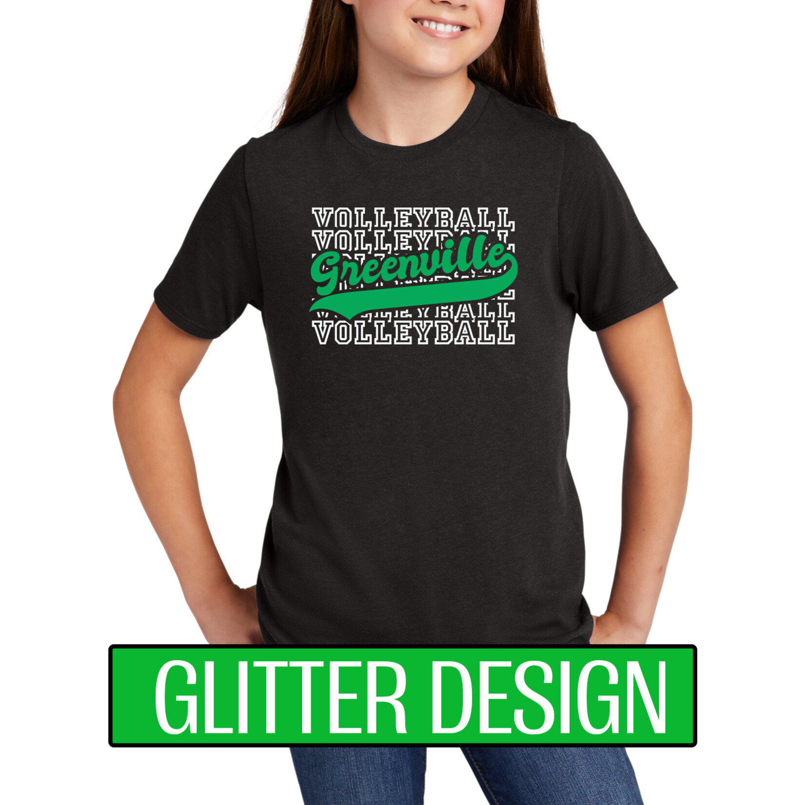 GREENVILLE VOLLEYBALL - YOUTH Triblend Short Sleeve DT130Y