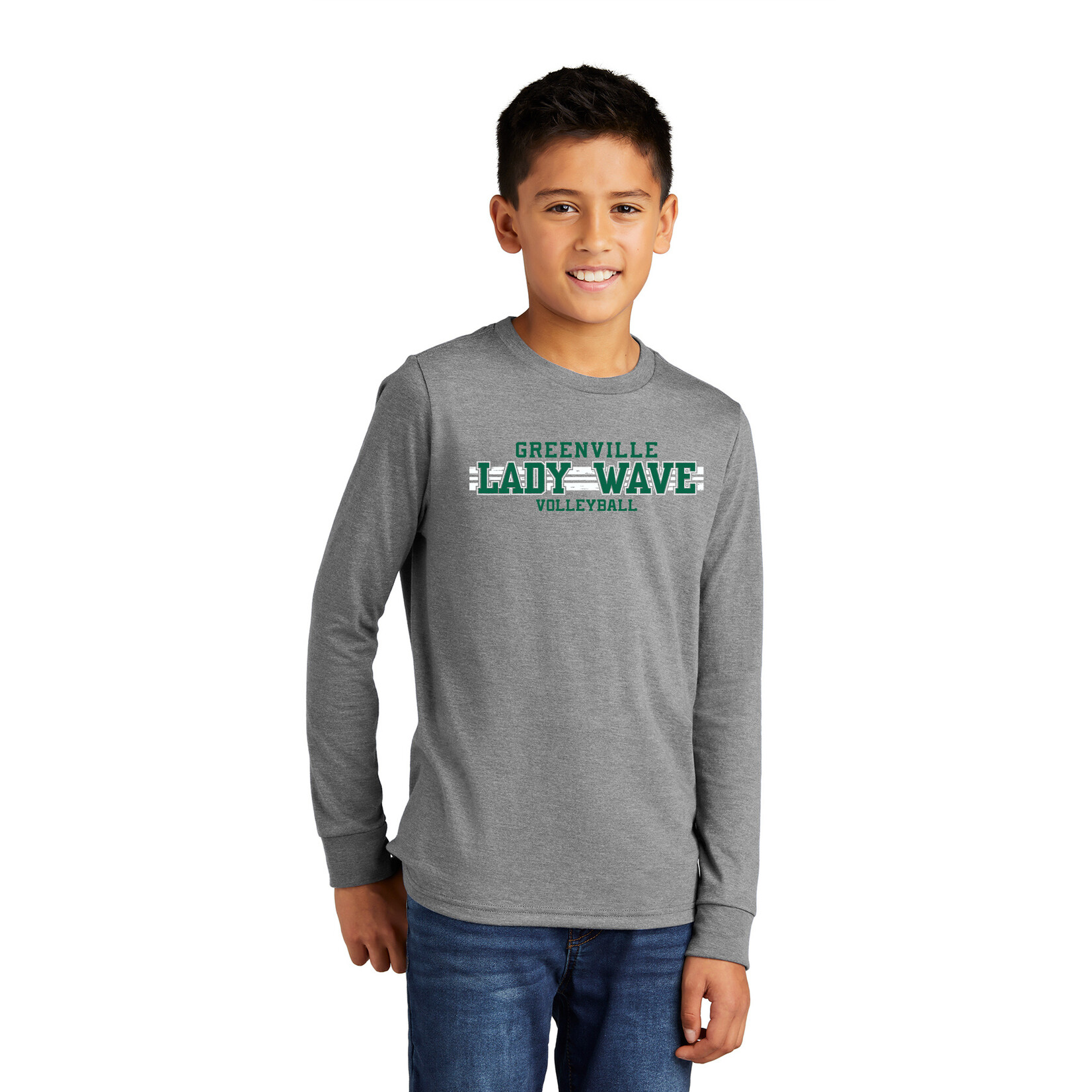 GREENVILLE VOLLEYBALL - YOUTH Long Sleeve Triblend DT132Y