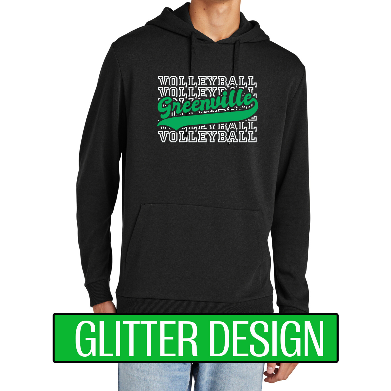 GREENVILLE VOLLEYBALL - Triblend Fleece Hoodie DT1300