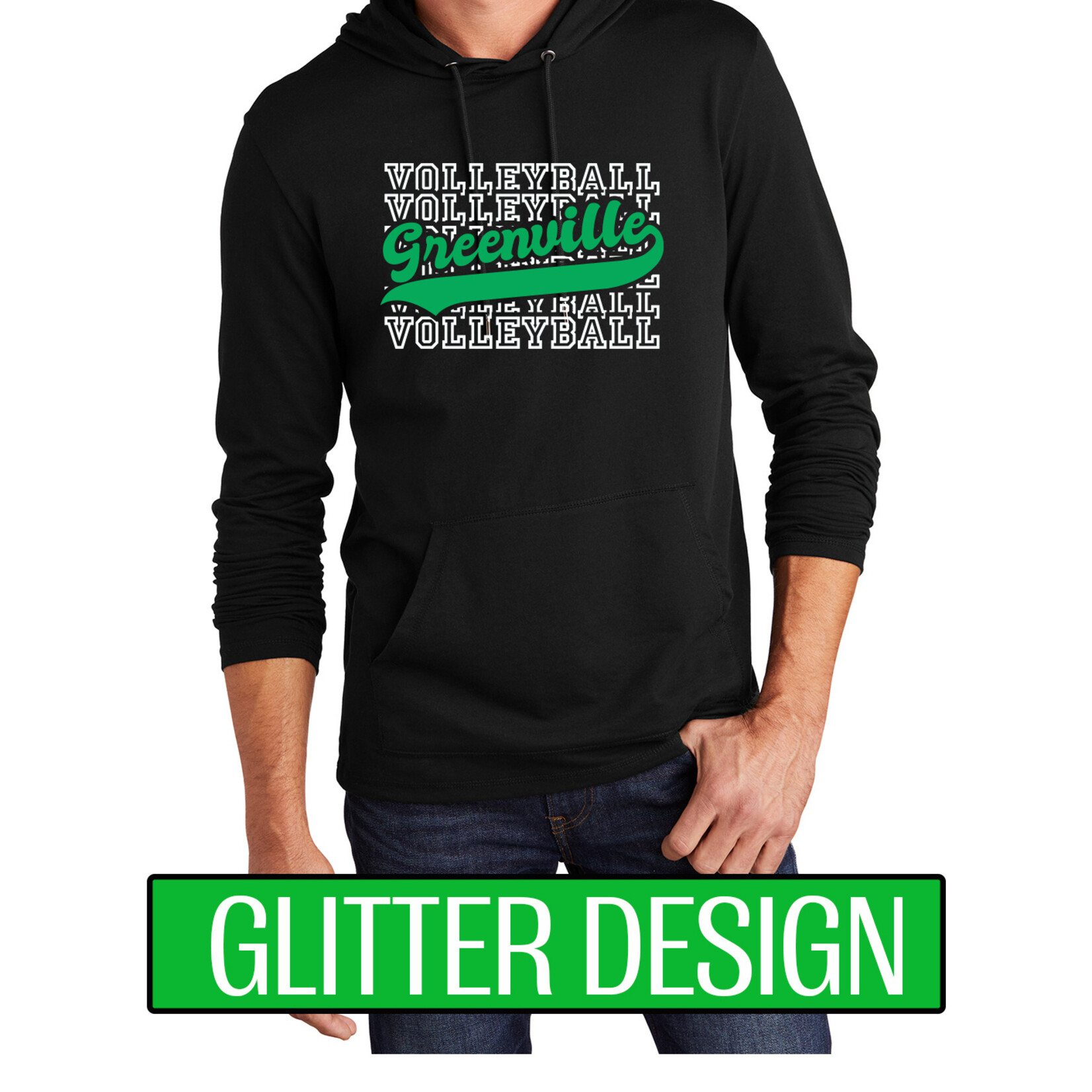 GREENVILLE VOLLEYBALL - Featherweight French Terry Hoodie DT571