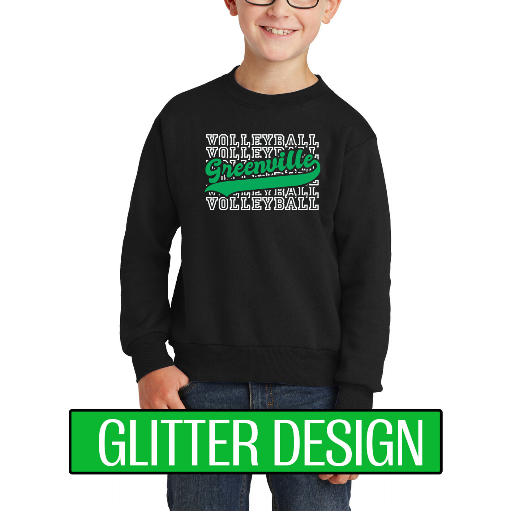 GREENVILLE VOLLEYBALL - YOUTH Fleece Crewneck PC90Y