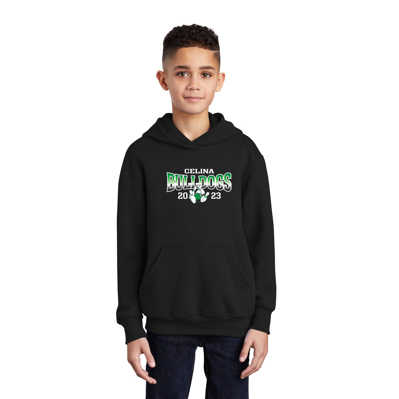 Celina Bowling YOUTH FLEECE HOODIE PC90H