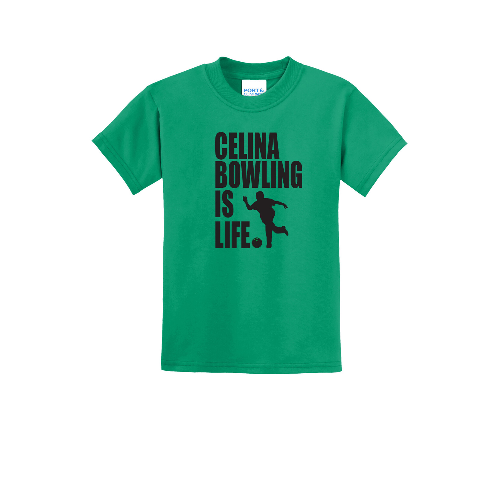 Celina Bowling YOUTH STANDARD T-SHIRT PC55Y