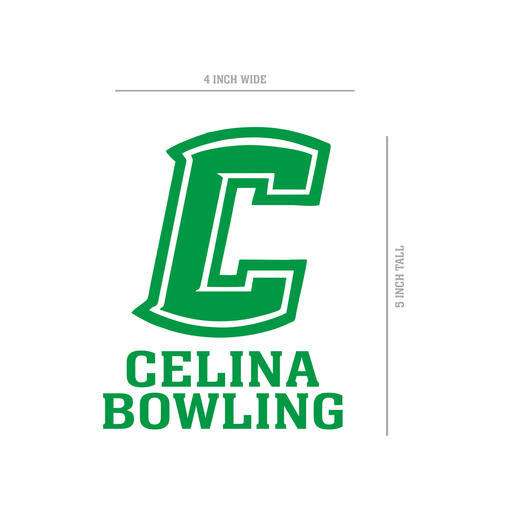 Celina Bowling Car Decal