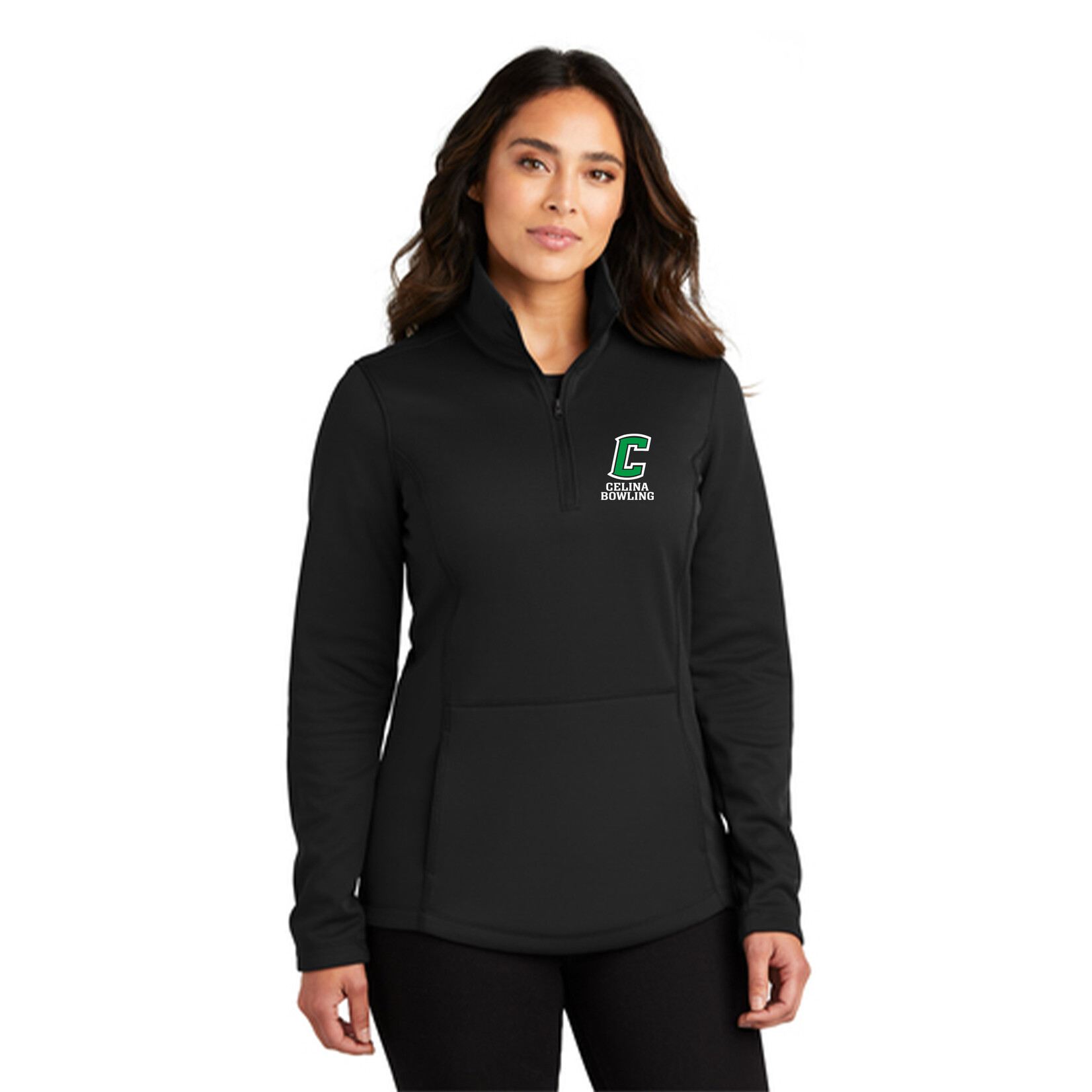 Celina Bowling LADIES 1/4 ZIP SMOOTH FLEECE PULLOVER