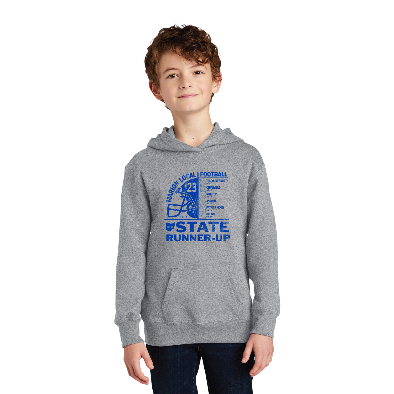 YOUTH HOODIE_ 2023 STATE RUNNER-UP FOOTBALL