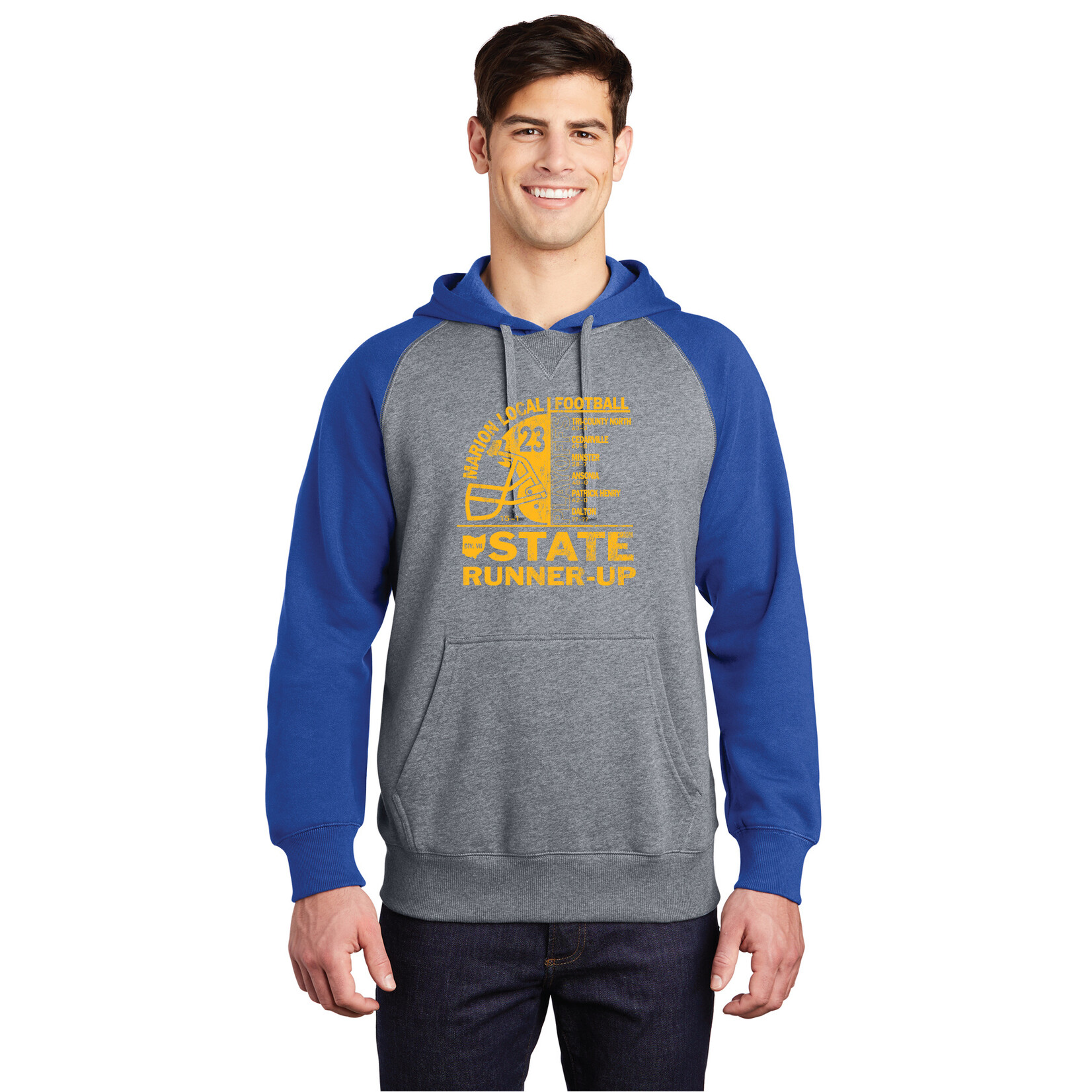 COLORBLOCK HOODIE_ 2023 STATE RUNNER-UP FOOTBALL