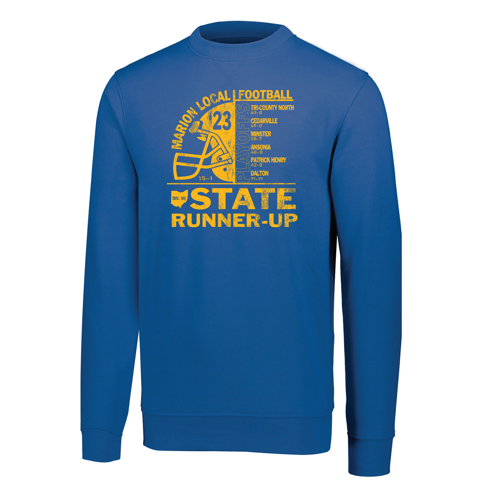 CRENECK SWEATSHIRT_ 2023 STATE RUNNER-UP FOOTBALL