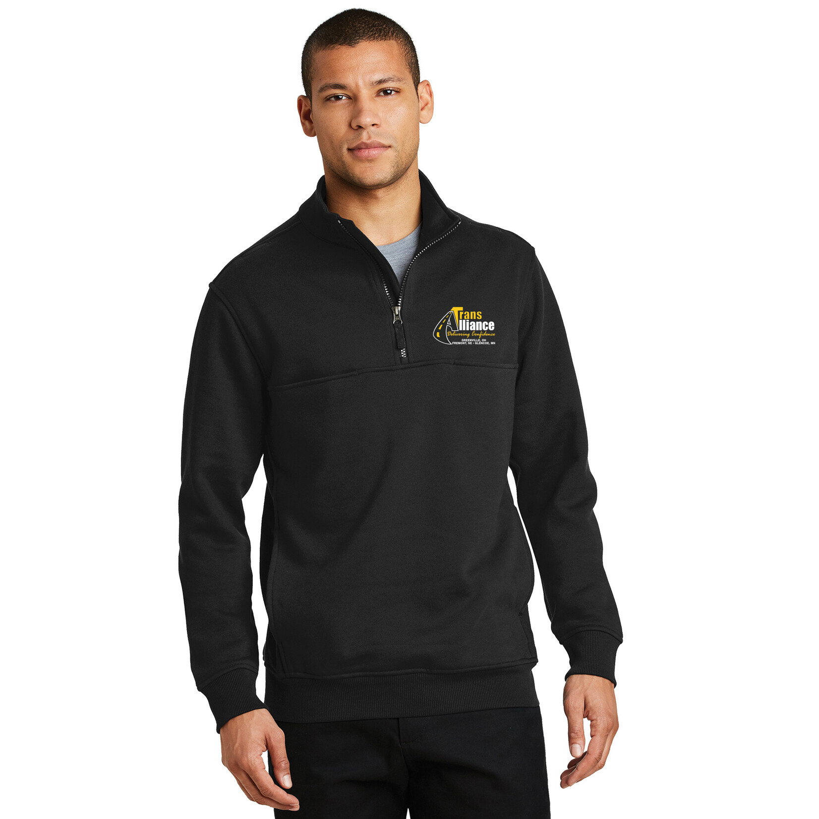 Trans Alliance _1/2 Zip Job Shirt CS626