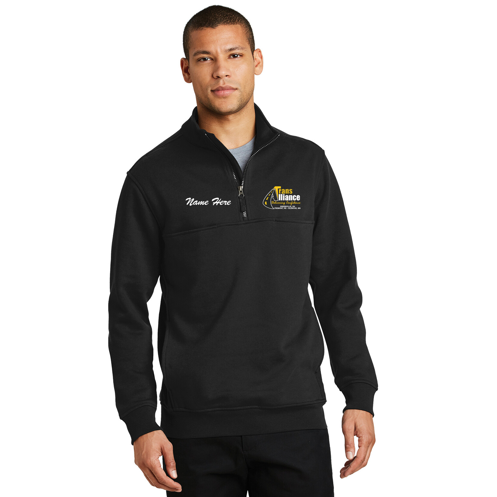 Trans Alliance _1/2 Zip Job Shirt CS626