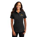 Trans Alliance_LADIES Easy Care Short Sleeve Button Up