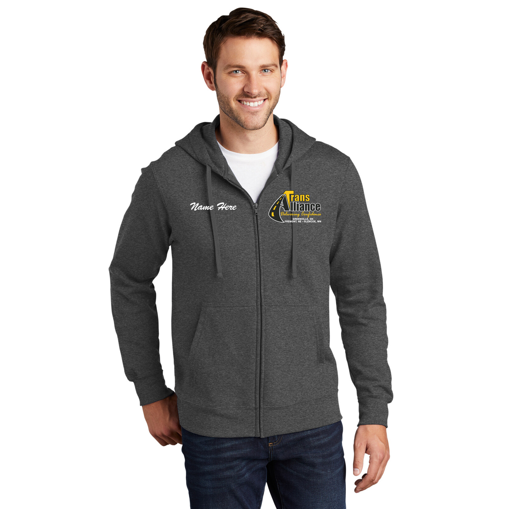Trans Alliance _Full Zip Hooded Sweatshirt PC850ZH