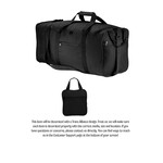 Trans Alliance _Packable Travel Duffel Bag Black BG114