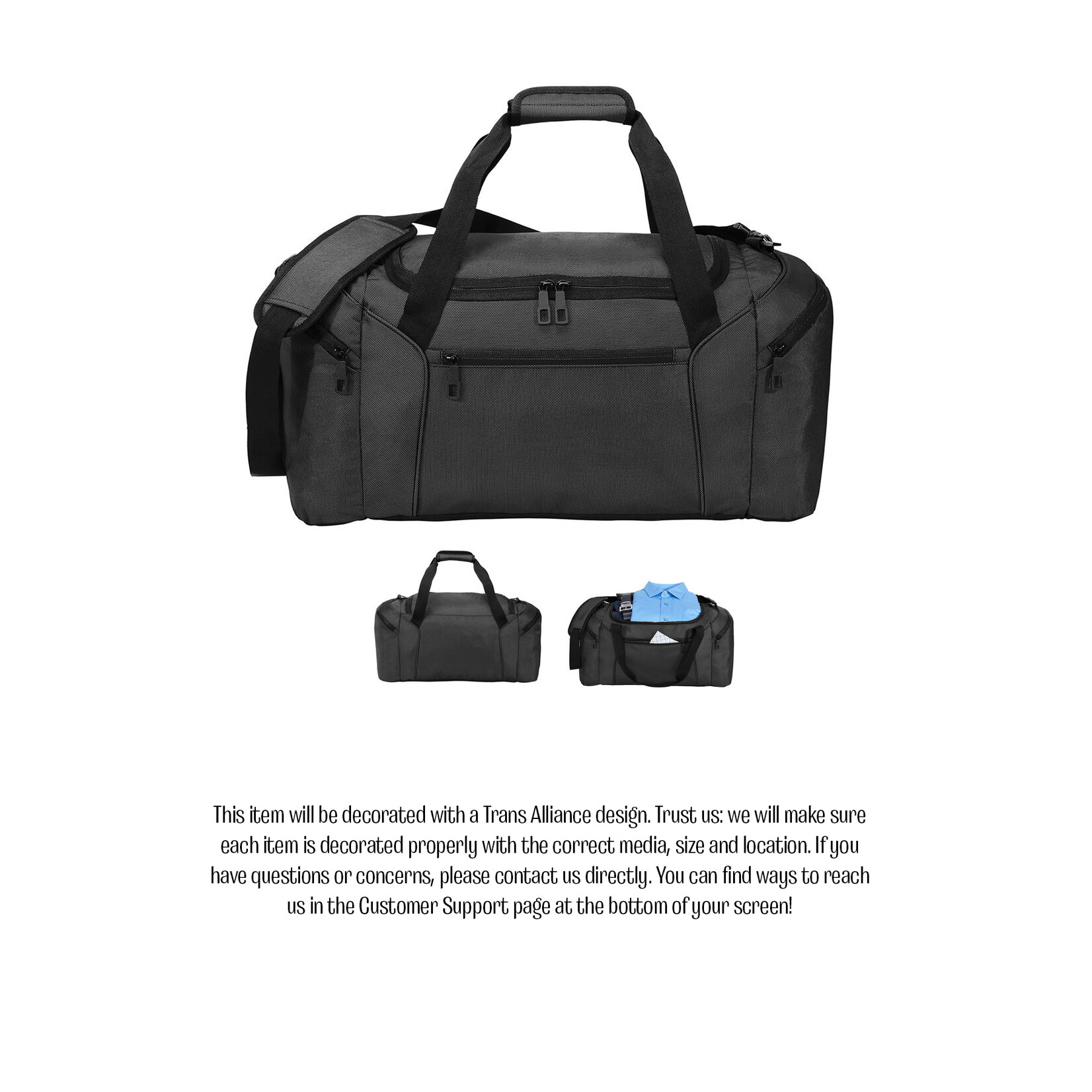 Trans Alliance _Form Duffel Bag Dark Grey BG805