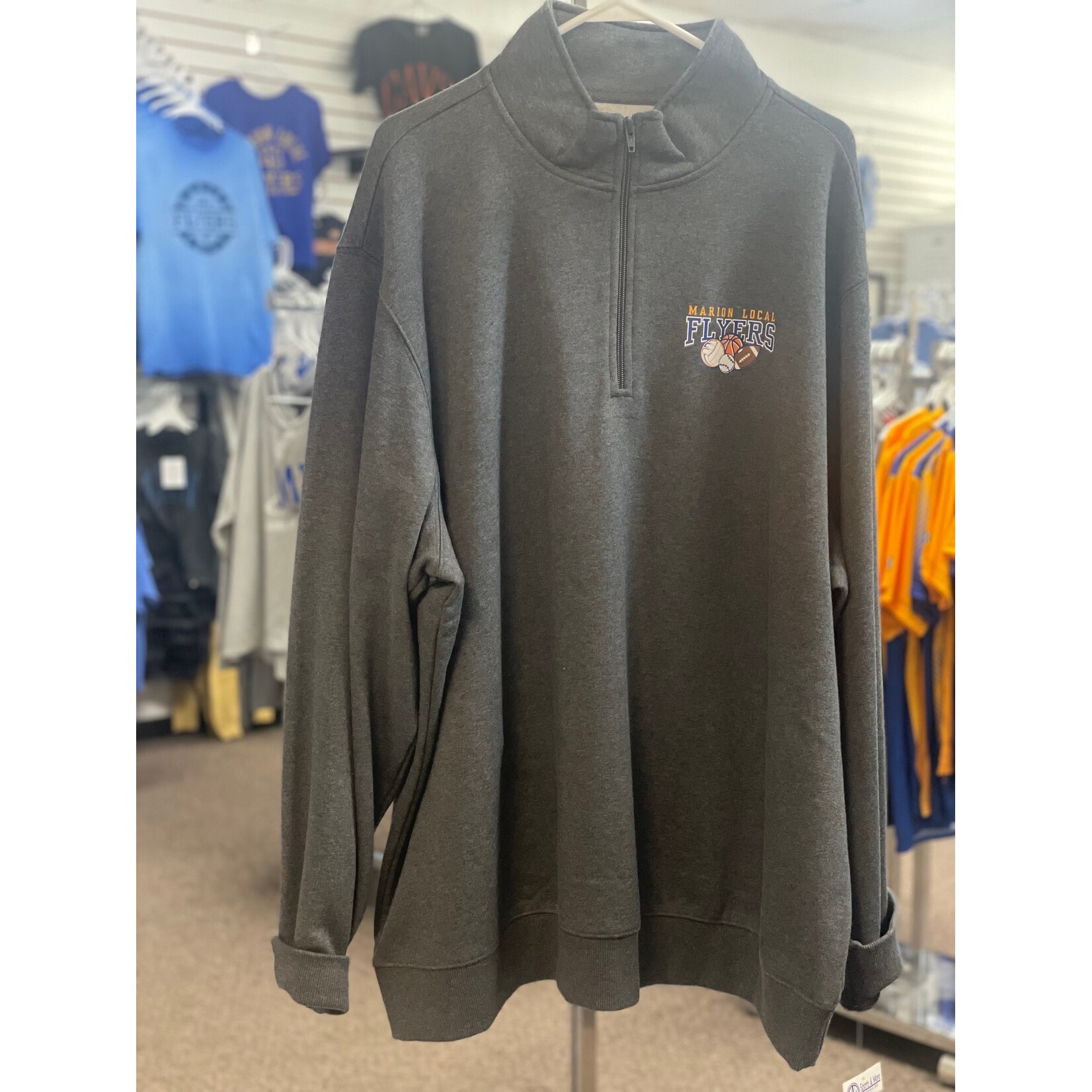 Sport-Tek Sport-Tek® 1/4-Zip Sweatshirt. ST253 Graphite Heather 3XL