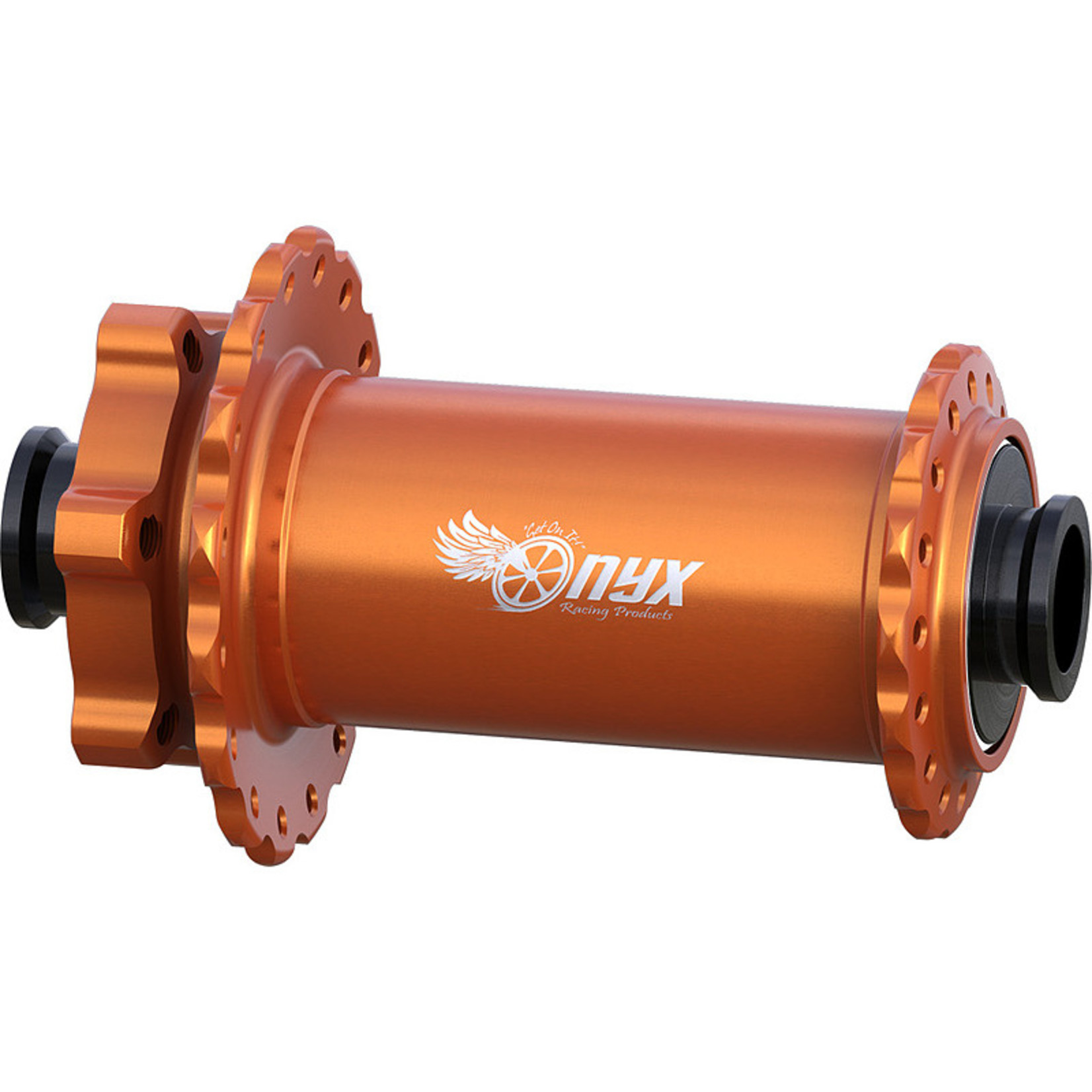 Onyx Vesper Front Hub - 15 x 110mm, 6-Bolt, Orange, 32H