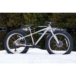 EVO, OMW Fat Tire Mountain Bike, Hardtail Bicycle, 26'', Silver, M