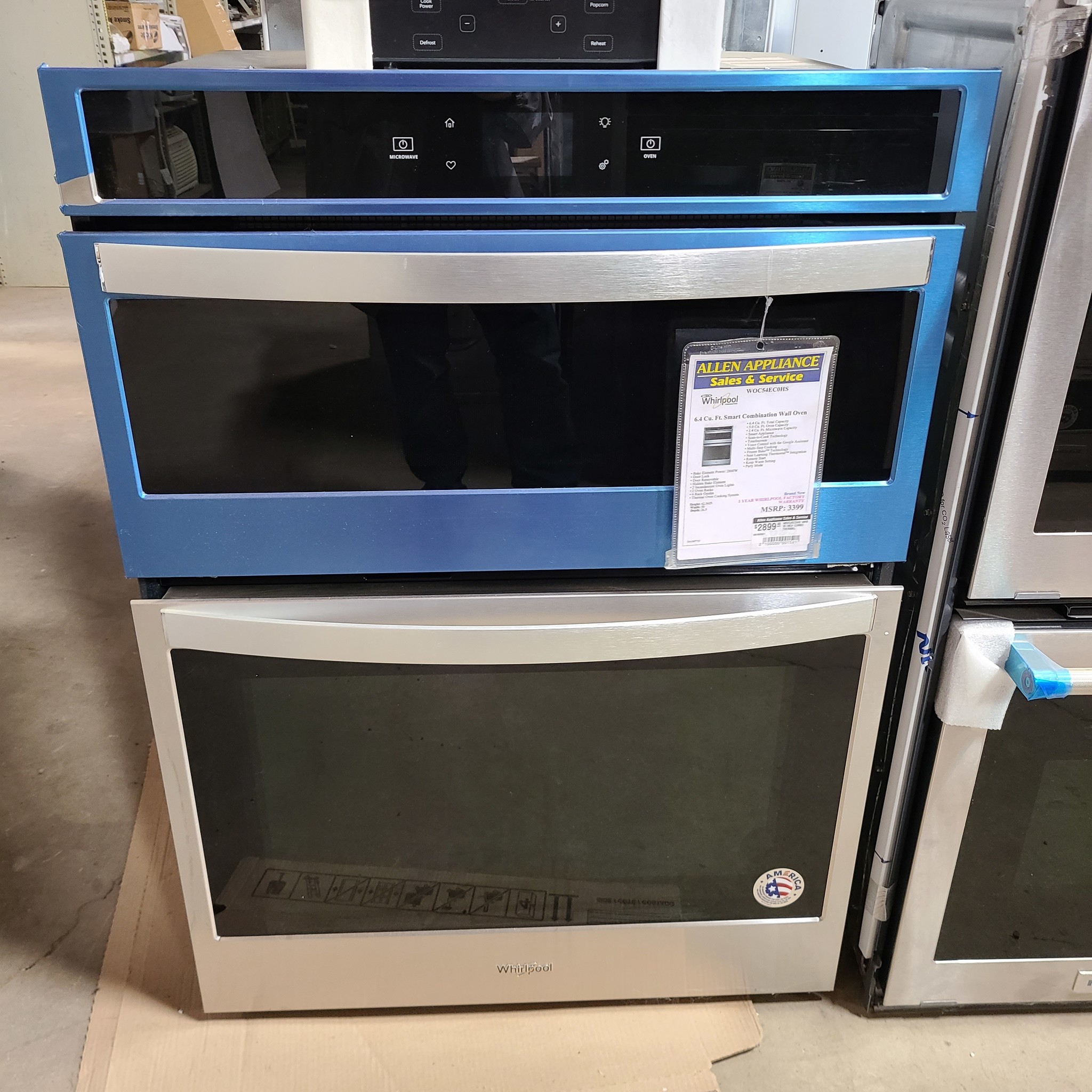 Whirlpool 6.4 Cu. Ft. Smart Combination Wall Oven WOC54EC0HS