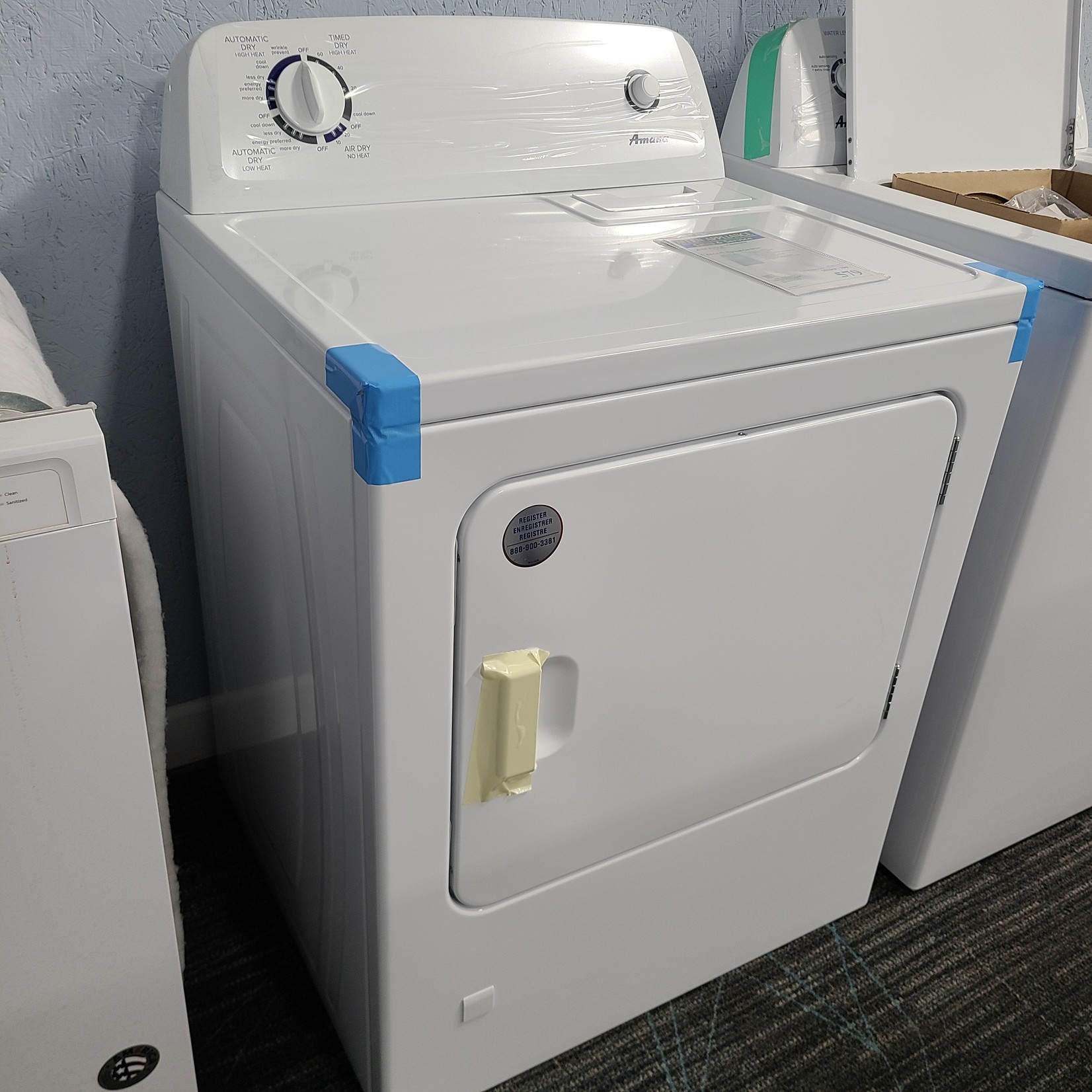 amana gas dryer hookup