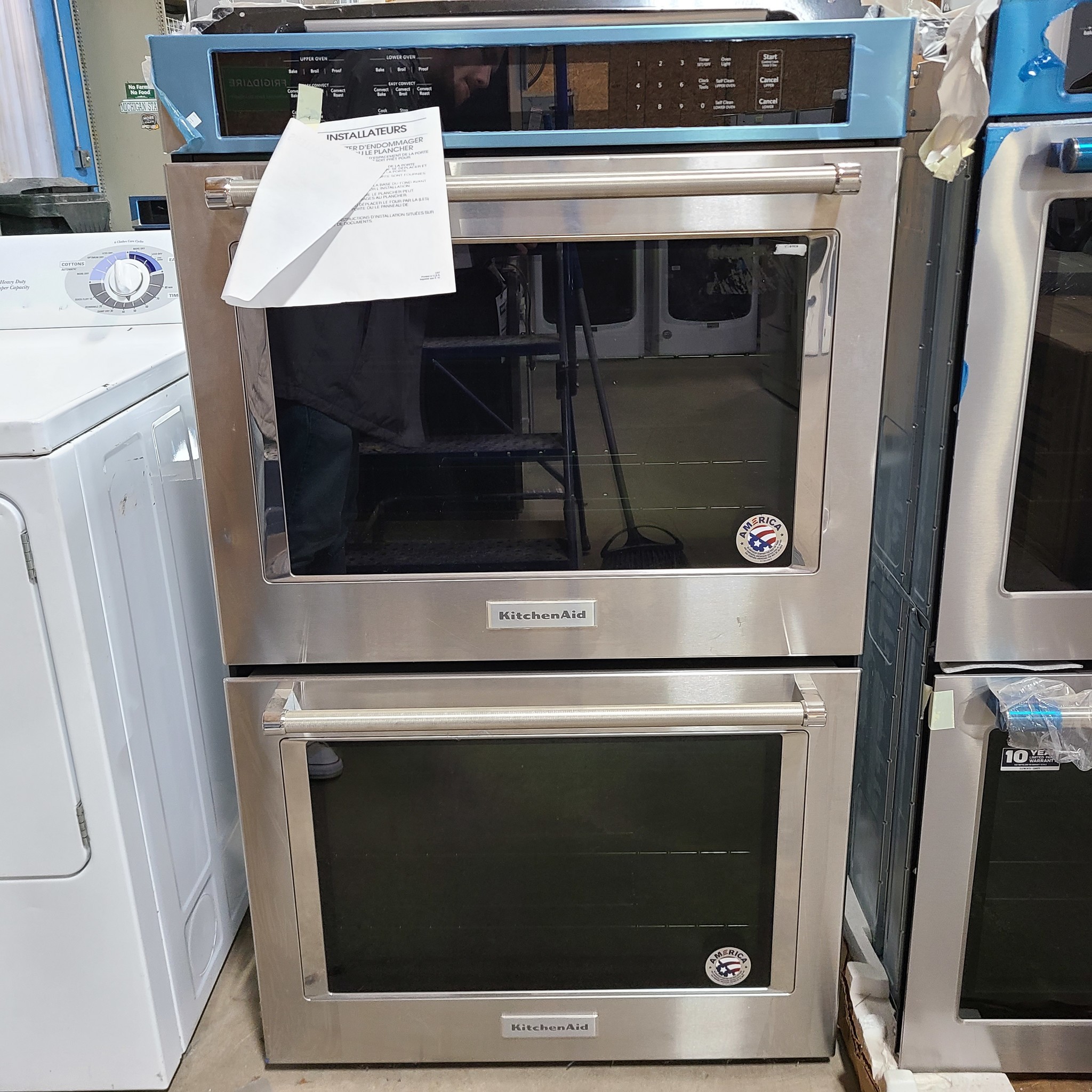 KitchenAid 30" Dbl Wall Oven W/true Convection KODE500ESS DX1704557