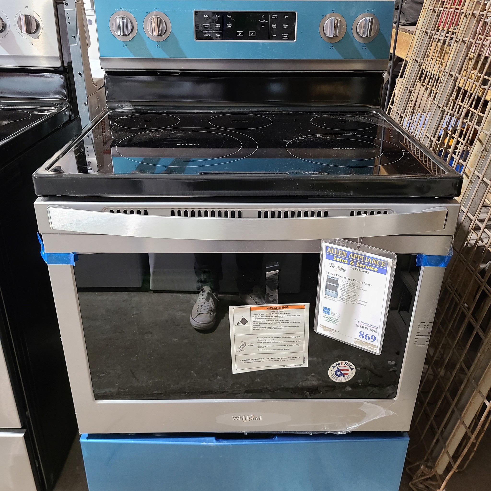 whirlpool dual zone stove