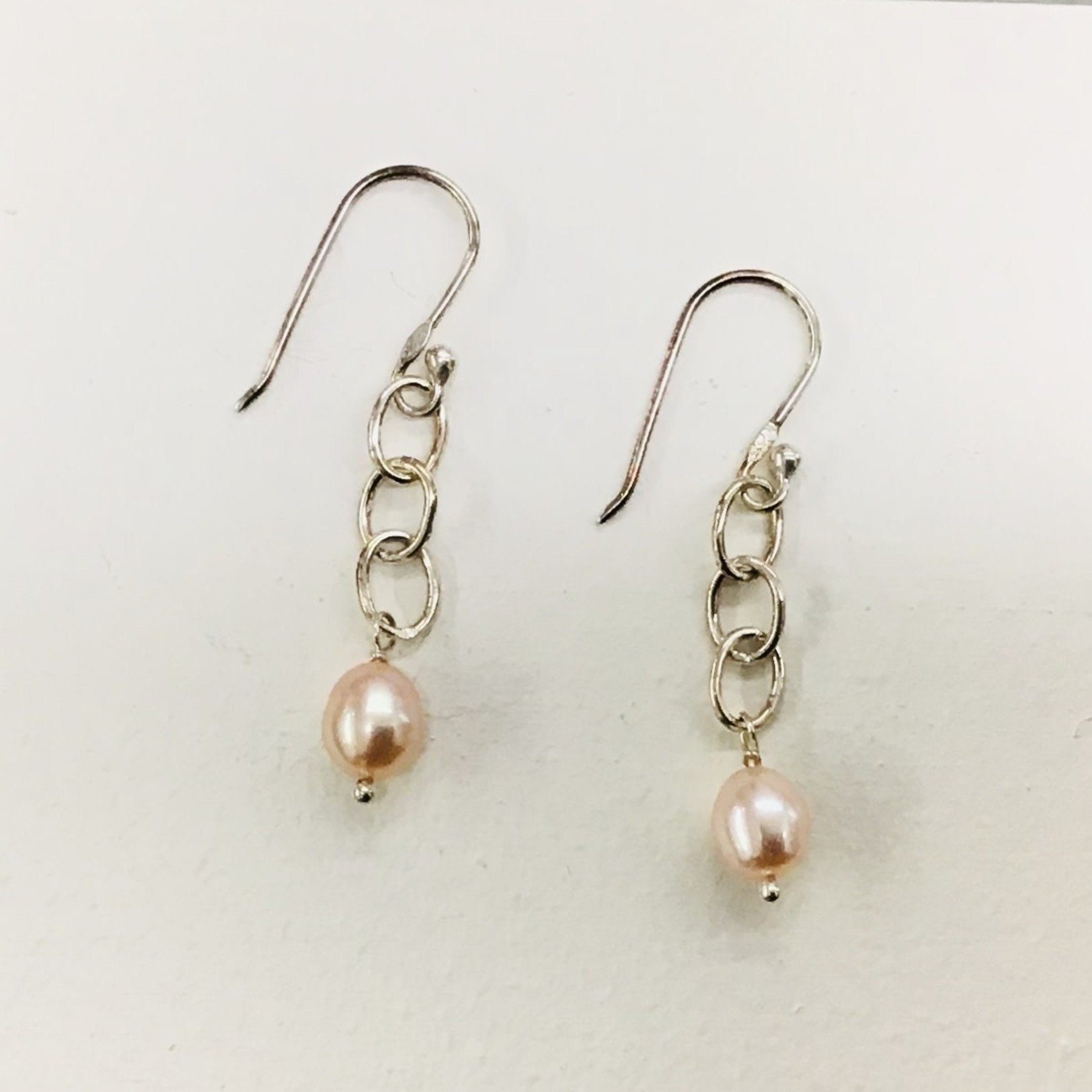 Ten Thousand Villages Pink Pearl Drop Earrings