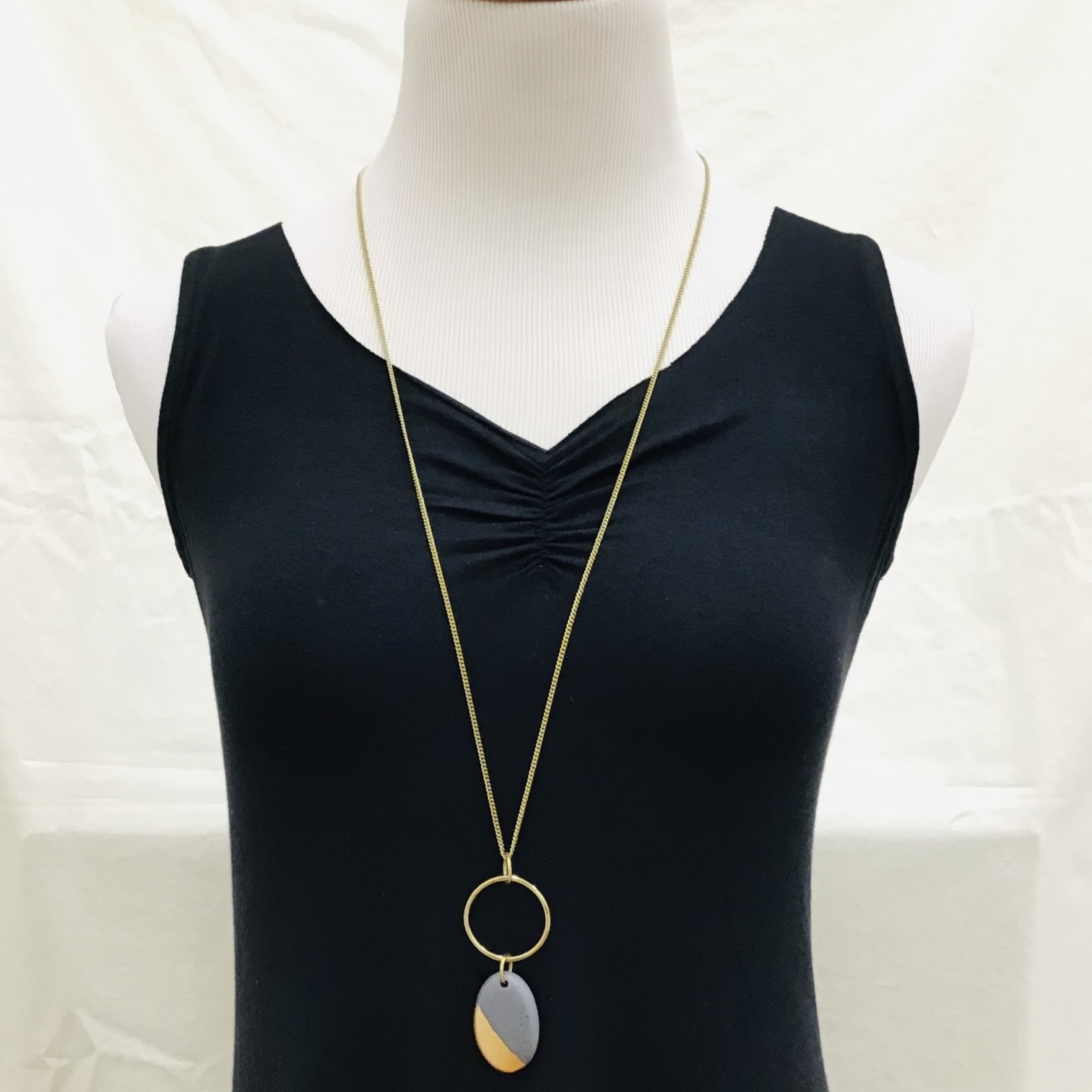 Ten Thousand Villages Dipped Gold Necklace