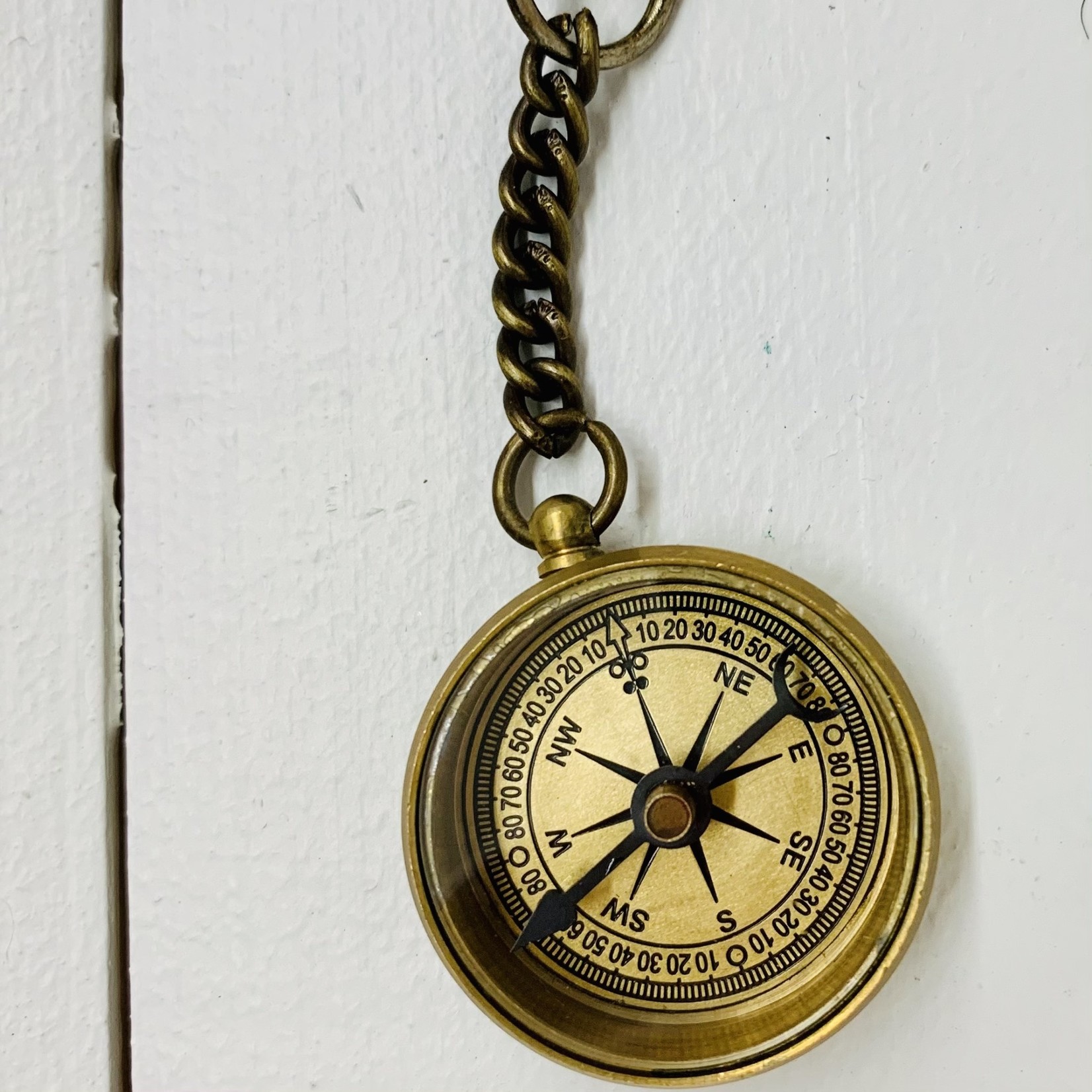 Ten Thousand Villages USA Compass Key Chain, India