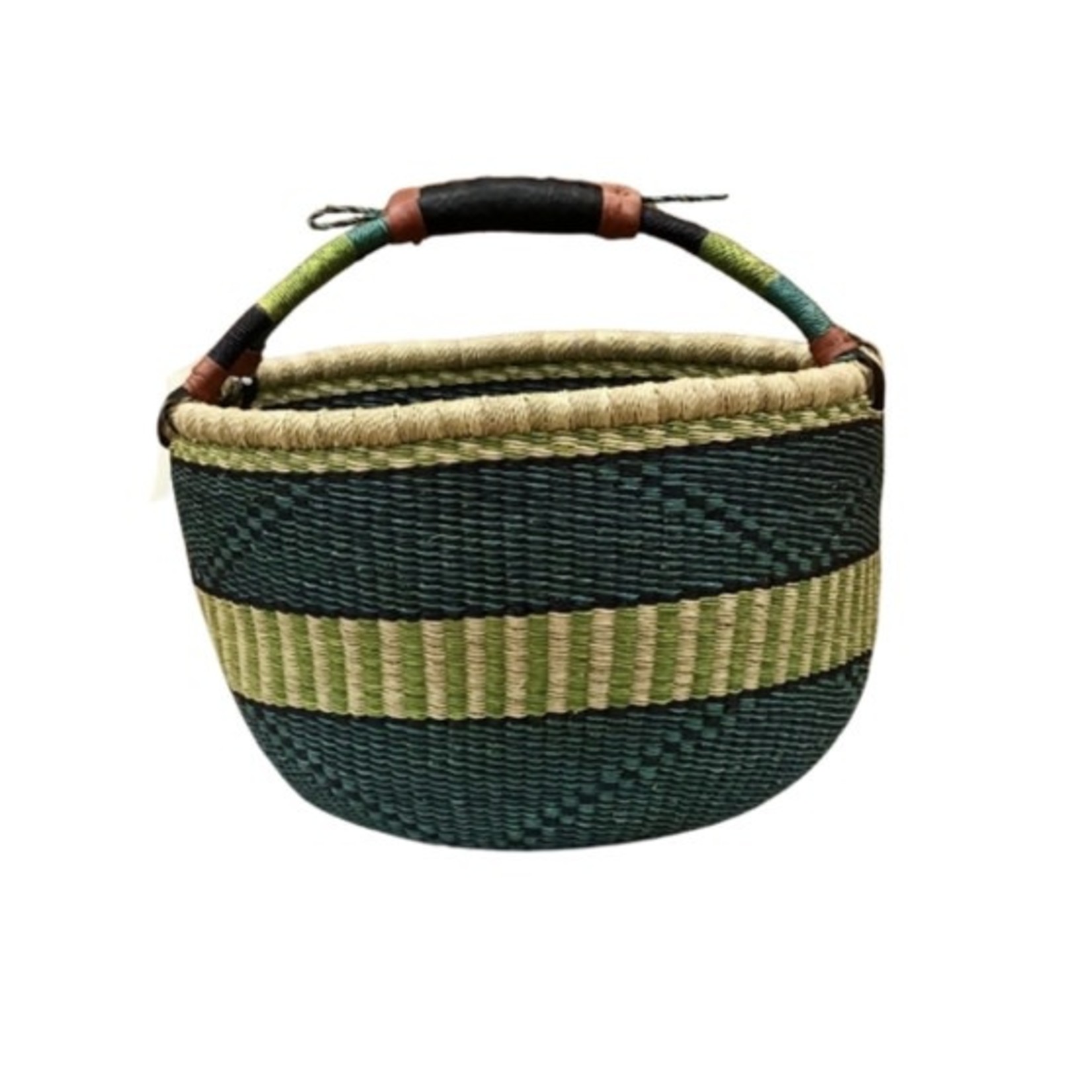 Eco Faire Bolga Large Round Basket, Ghana