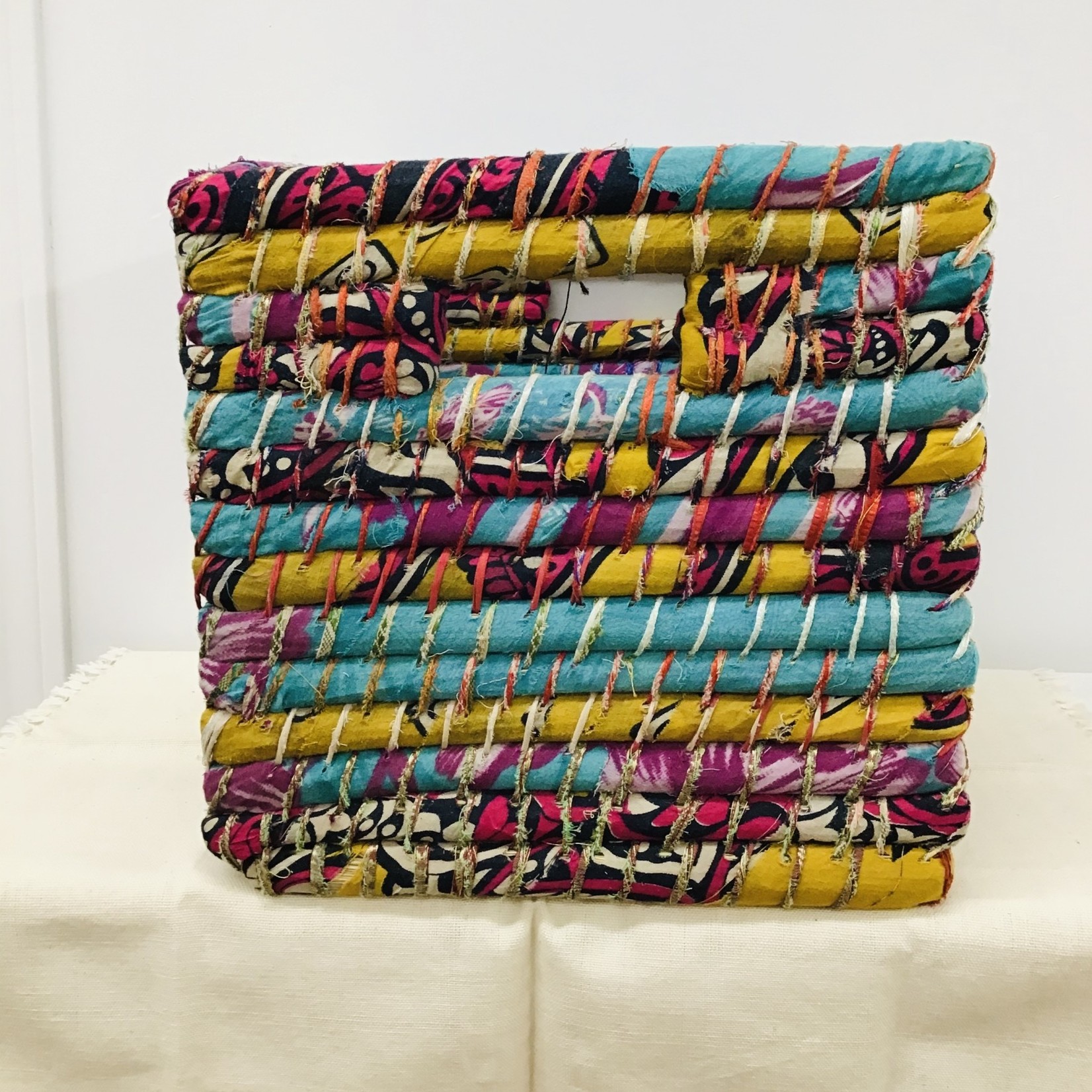 Sari Storage Basket Rectangle Small, Bangladesh Brandon Ten
