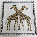 Maisha 6" square giraffe plate