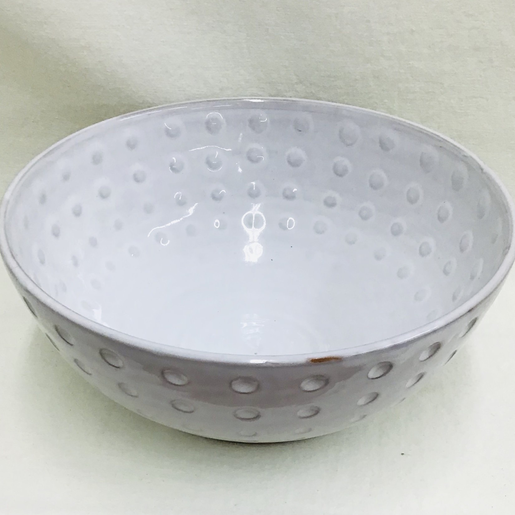 White Stoneware Bowl (Medium)