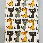 Ten Thousand Villages USA Cats and Dogs Tea Towel, India