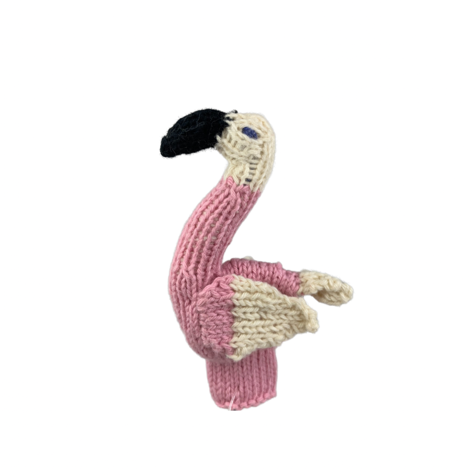 Lucuma Flamingo Finger Puppet, Peru