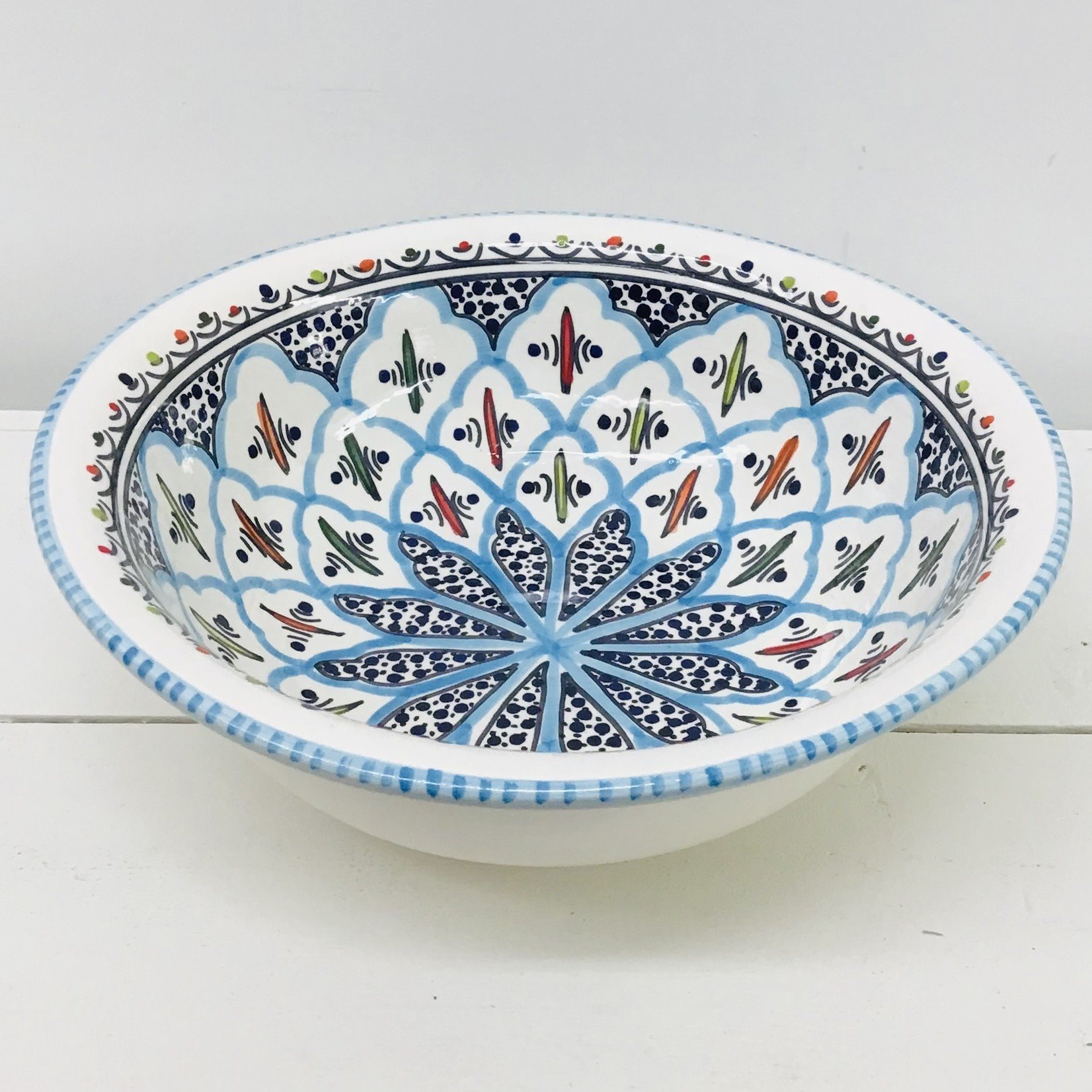 Sobremesa Rosette Medium Deep Bowl, Tunisia