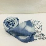 Tie-Dyed Scarf with Fringe