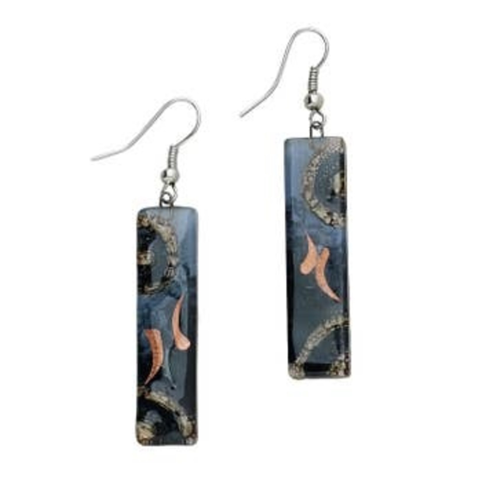 Ten Thousand Villages USA Fascination Glass Earrings, Chile