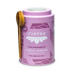 JusTea Justea Purple Jasmine Loose Tea Tin with Spoon