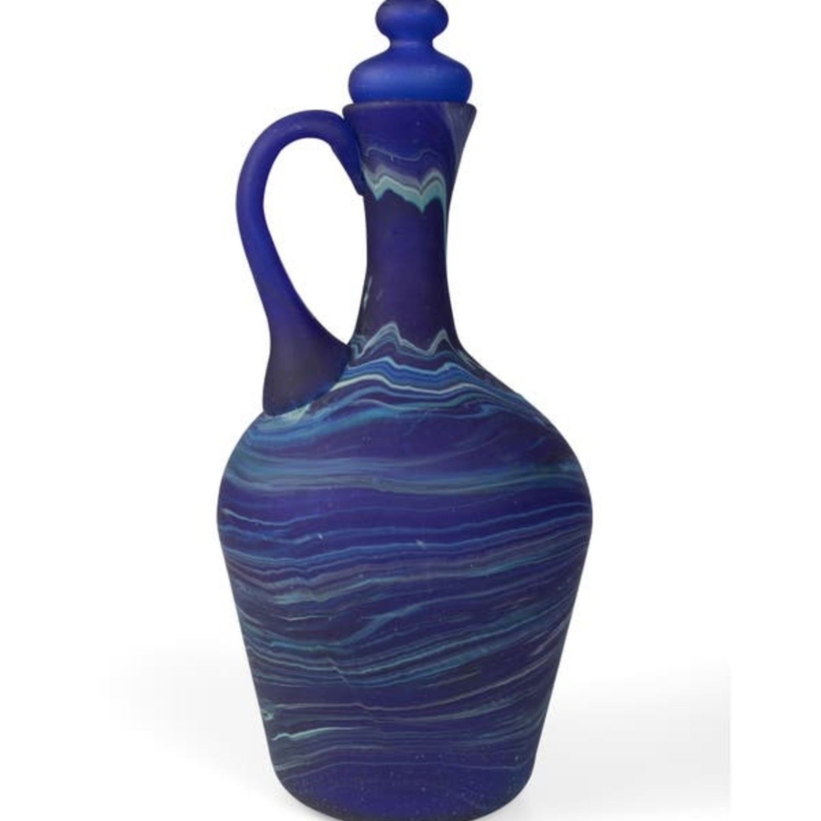 Phoenician Glass Decanter Dark Blue, West Bank