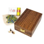 Global Crafts Handmade Mancala Cribbage Game Combo, India