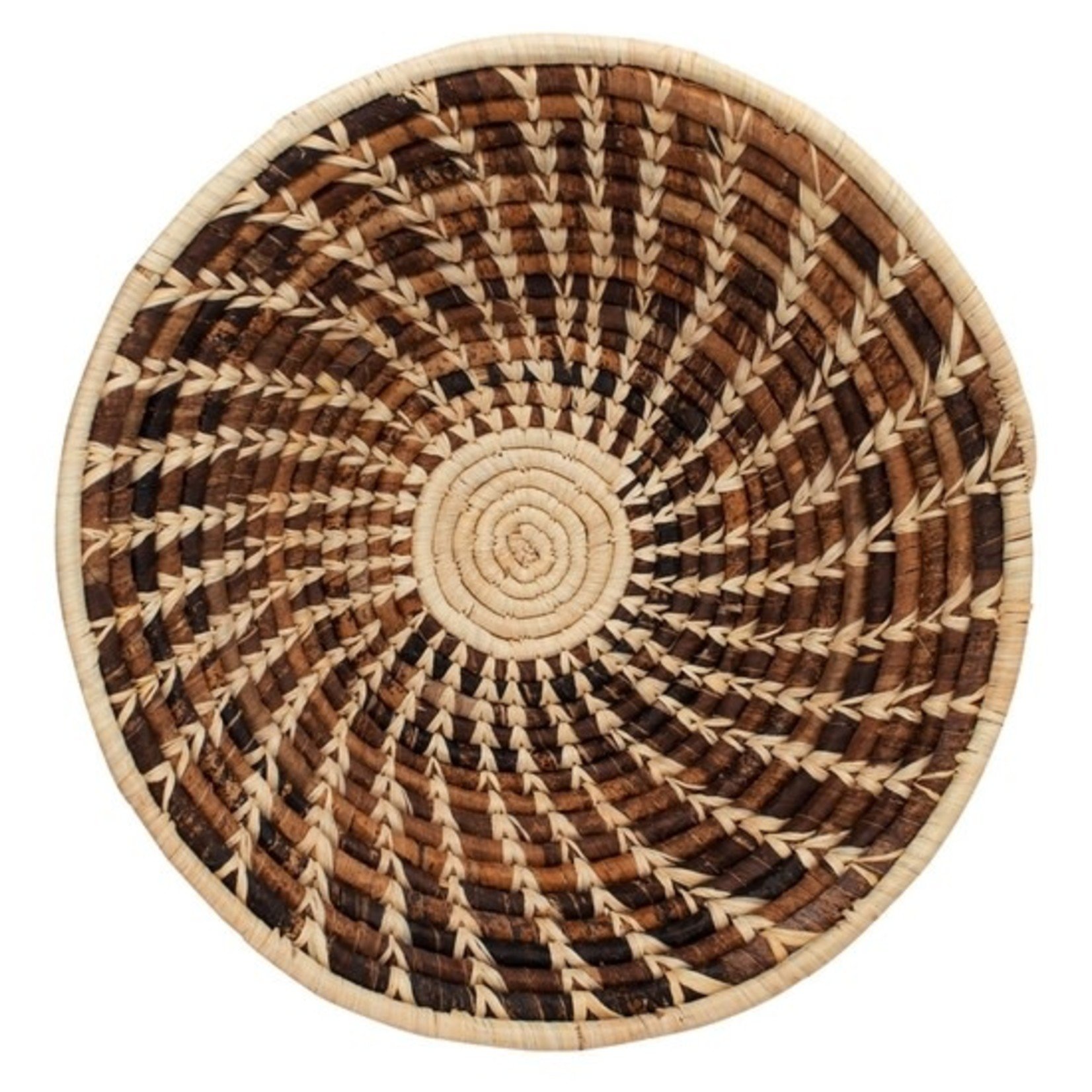 Ten Thousand Villages USA Late Autumn Spiral Basket, Uganda