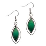 Ten Thousand Villages USA Green Leaf Earrings, Philippines