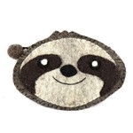 Global Crafts Sloth Felt Coin Purse, Nepal