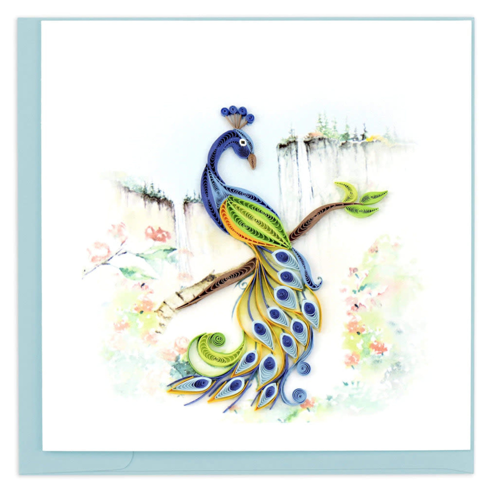 Kalyn Posing Peacock Quilling Card, Vietnam