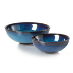 SERRV Lak Lake Ceramic Serving Bowls Set of 2, Vietnam